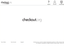 Tablet Screenshot of checkout.org